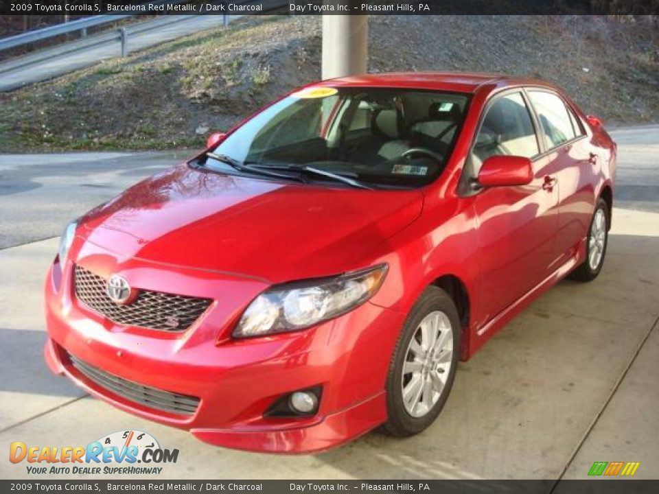 2009 Toyota Corolla S Barcelona Red Metallic / Dark Charcoal Photo #5