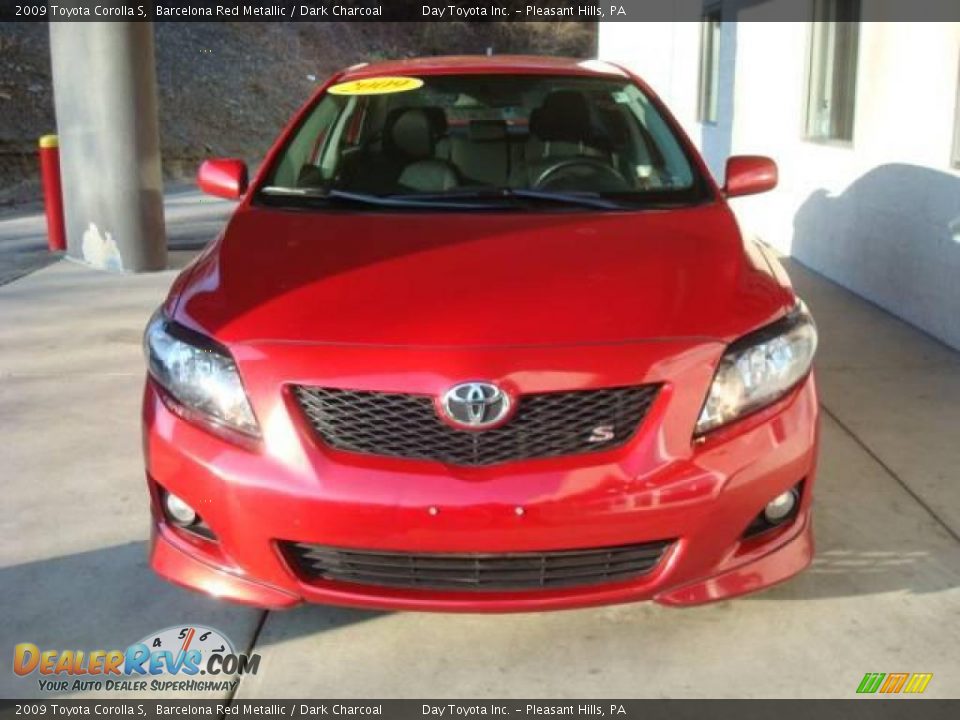 2009 Toyota Corolla S Barcelona Red Metallic / Dark Charcoal Photo #6