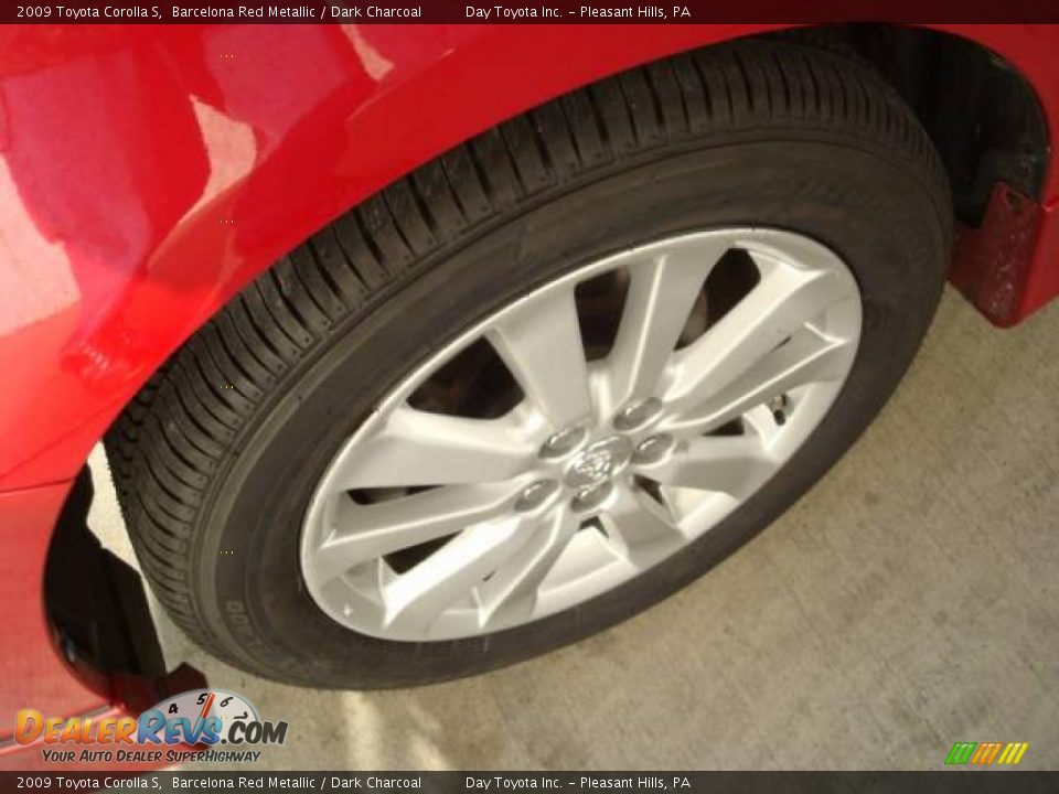 2009 Toyota Corolla S Barcelona Red Metallic / Dark Charcoal Photo #7