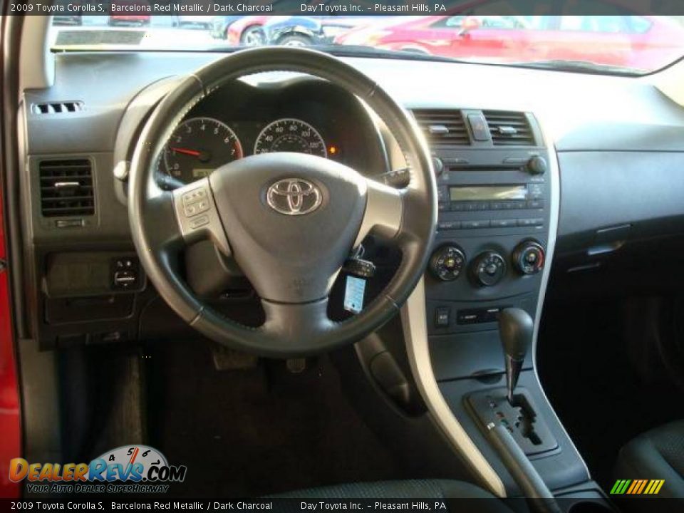 2009 Toyota Corolla S Barcelona Red Metallic / Dark Charcoal Photo #10