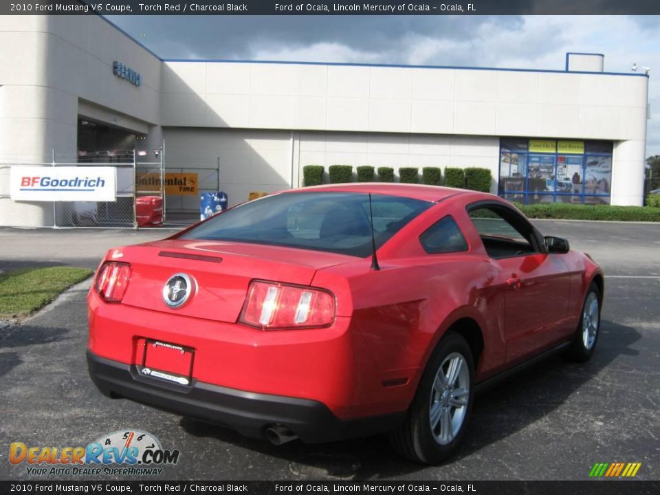2010 Ford Mustang V6 Coupe Torch Red / Charcoal Black Photo #3