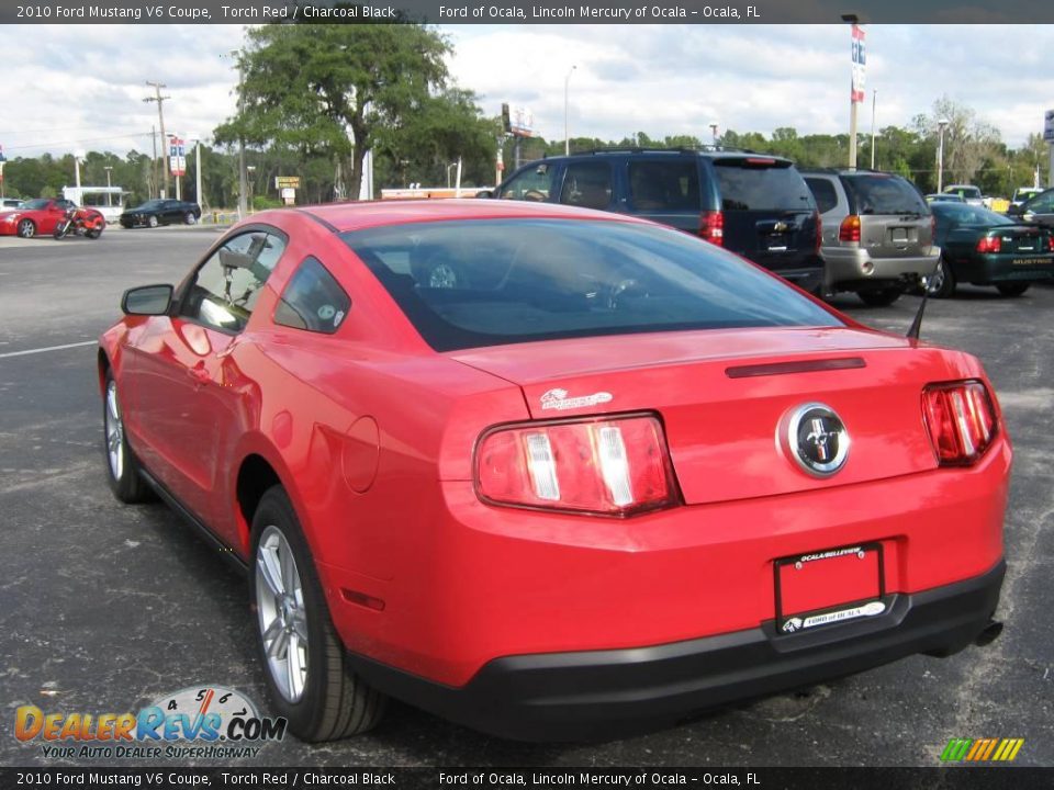 2010 Ford Mustang V6 Coupe Torch Red / Charcoal Black Photo #5