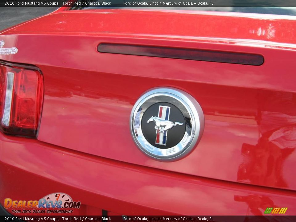 2010 Ford Mustang V6 Coupe Torch Red / Charcoal Black Photo #10