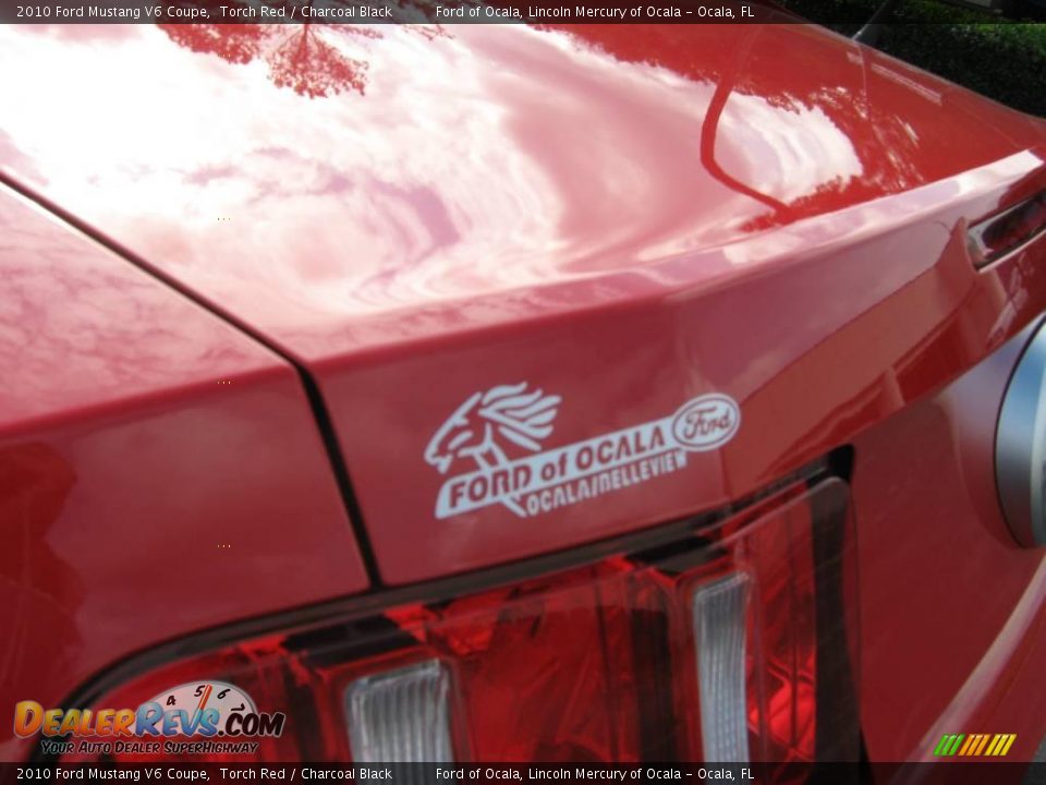 2010 Ford Mustang V6 Coupe Torch Red / Charcoal Black Photo #11
