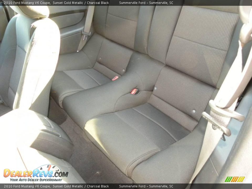 2010 Ford Mustang V6 Coupe Sunset Gold Metallic / Charcoal Black Photo #5