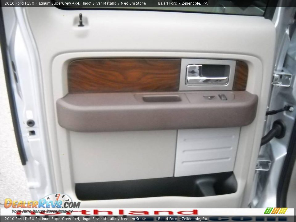 2010 Ford F150 Platinum SuperCrew 4x4 Ingot Silver Metallic / Medium Stone Photo #13