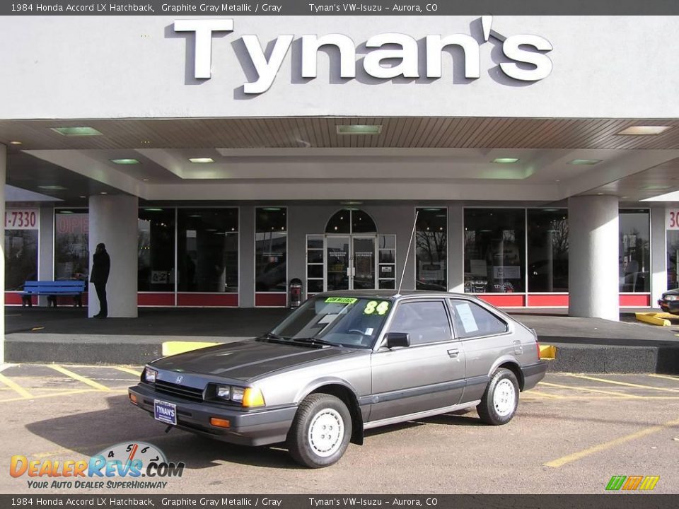 1984 Honda Accord LX Hatchback Graphite Gray Metallic / Gray Photo #1