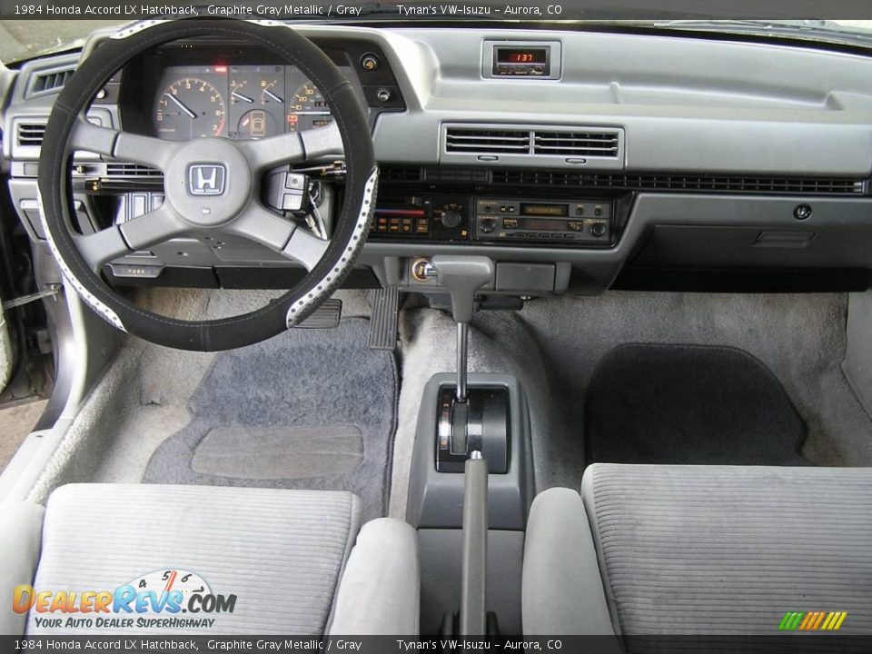 1984 Honda Accord LX Hatchback Graphite Gray Metallic / Gray Photo #9