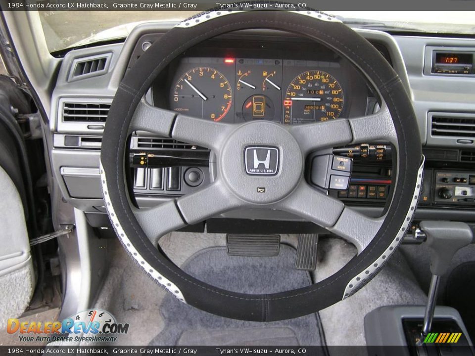 1984 Honda Accord LX Hatchback Graphite Gray Metallic / Gray Photo #10