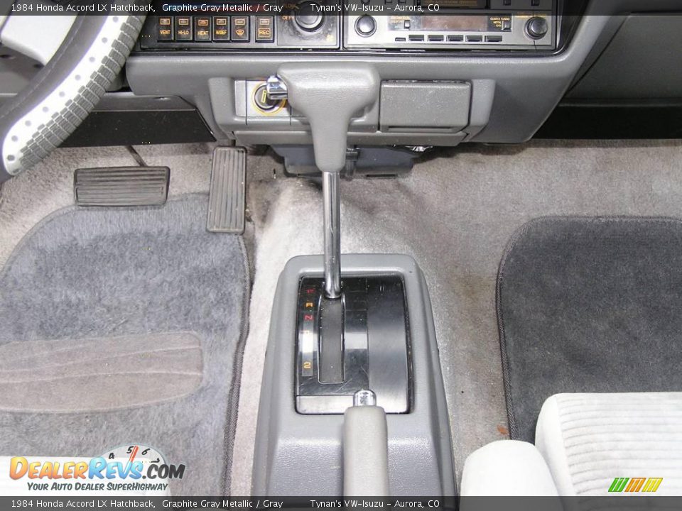 1984 Honda Accord LX Hatchback Graphite Gray Metallic / Gray Photo #11