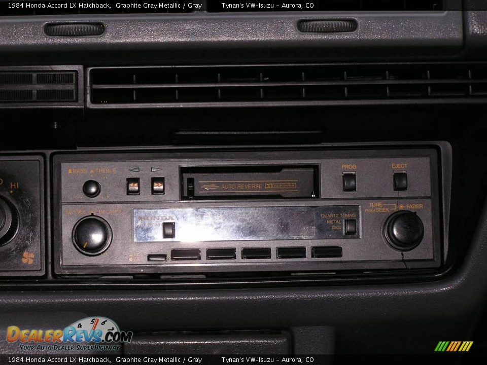 1984 Honda Accord LX Hatchback Graphite Gray Metallic / Gray Photo #12