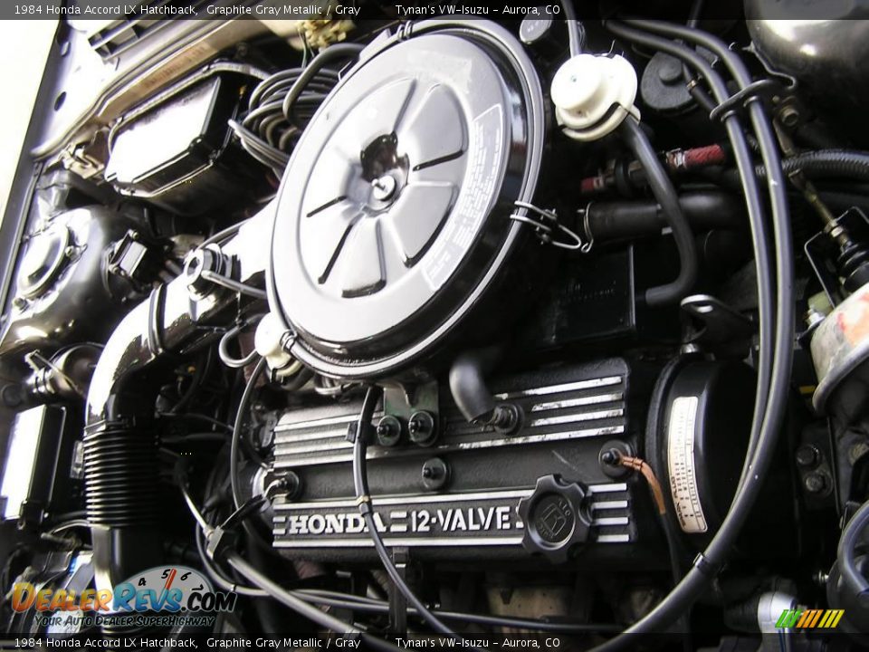 1984 Honda Accord LX Hatchback Graphite Gray Metallic / Gray Photo #14