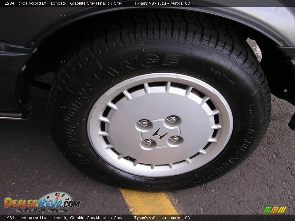 1984 Honda Accord LX Hatchback Graphite Gray Metallic / Gray Photo #16