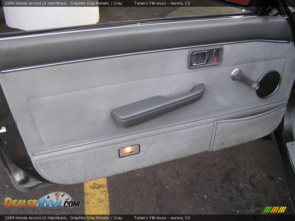 1984 Honda Accord LX Hatchback Graphite Gray Metallic / Gray Photo #17