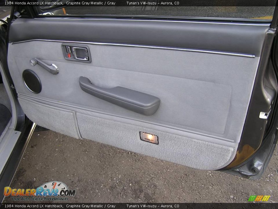 1984 Honda Accord LX Hatchback Graphite Gray Metallic / Gray Photo #19