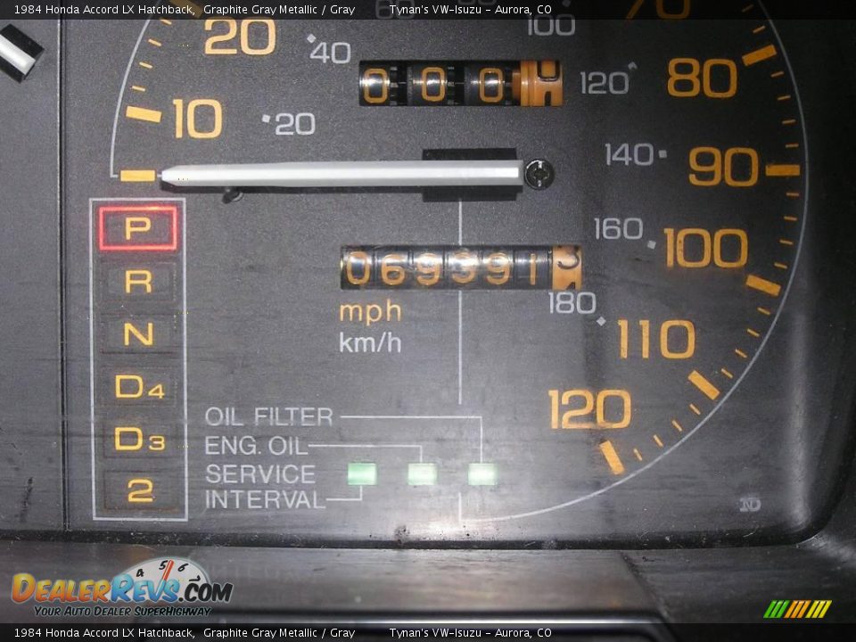 1984 Honda Accord LX Hatchback Graphite Gray Metallic / Gray Photo #20