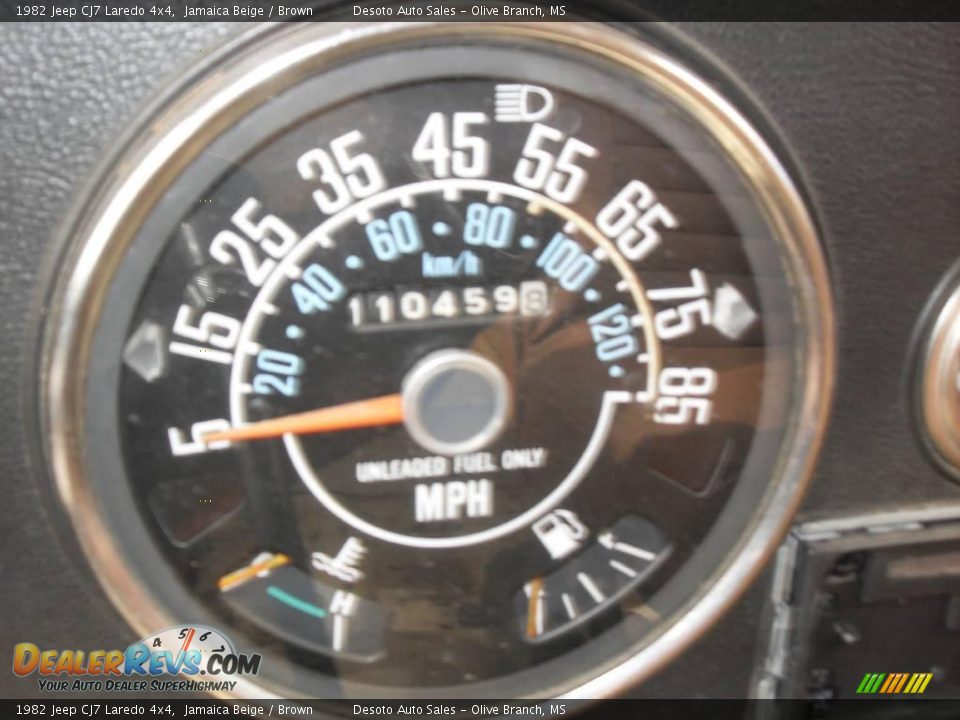 1982 Jeep CJ7 Laredo 4x4 Gauges Photo #9