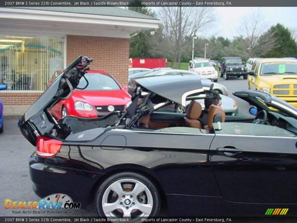 2007 BMW 3 Series 328i Convertible Jet Black / Saddle Brown/Black Photo #17