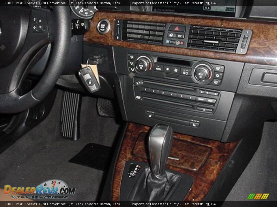 2007 BMW 3 Series 328i Convertible Jet Black / Saddle Brown/Black Photo #21