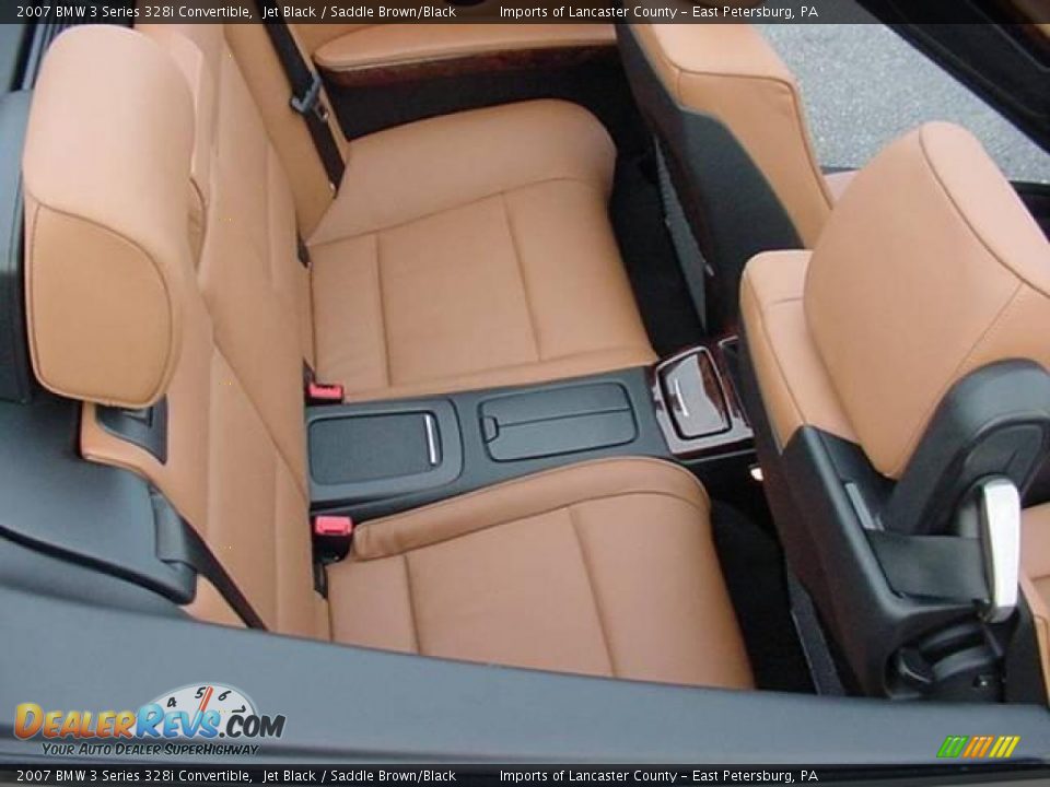 2007 BMW 3 Series 328i Convertible Jet Black / Saddle Brown/Black Photo #22
