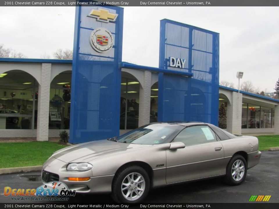 2001 Chevrolet Camaro Z28 Coupe Light Pewter Metallic / Medium Gray Photo #1