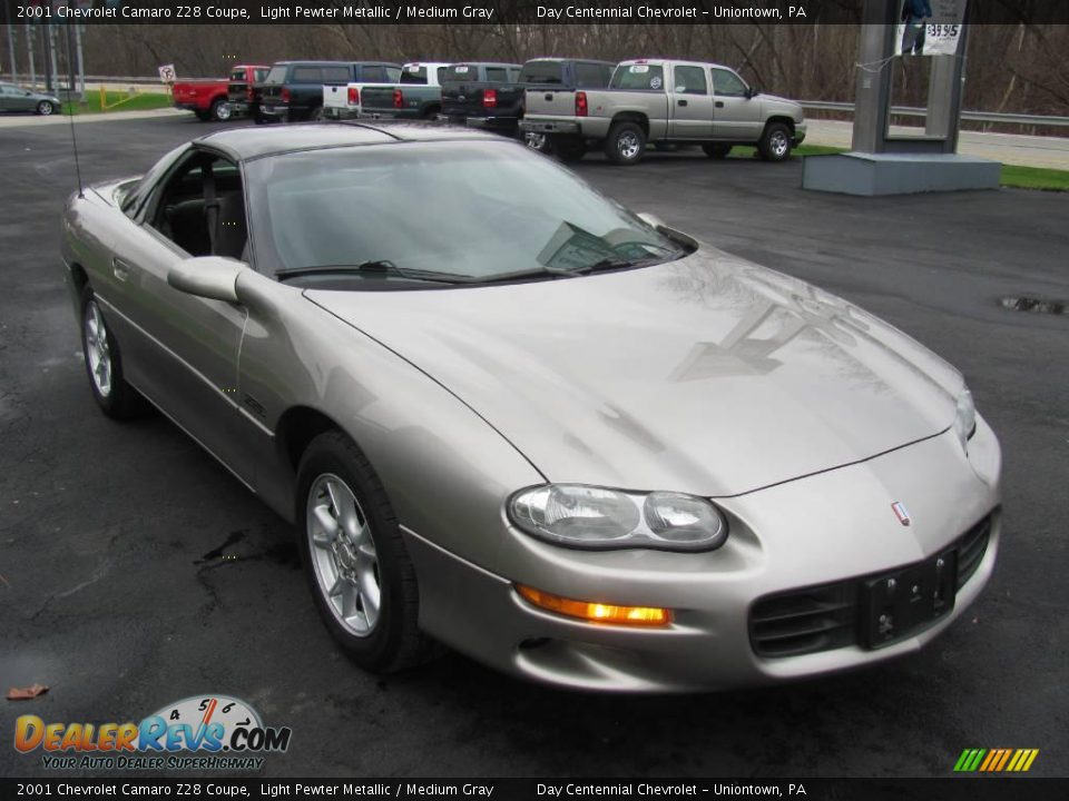 2001 Chevrolet Camaro Z28 Coupe Light Pewter Metallic / Medium Gray Photo #6