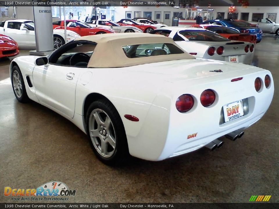 1998 Chevrolet Corvette Convertible Arctic White / Light Oak Photo #6