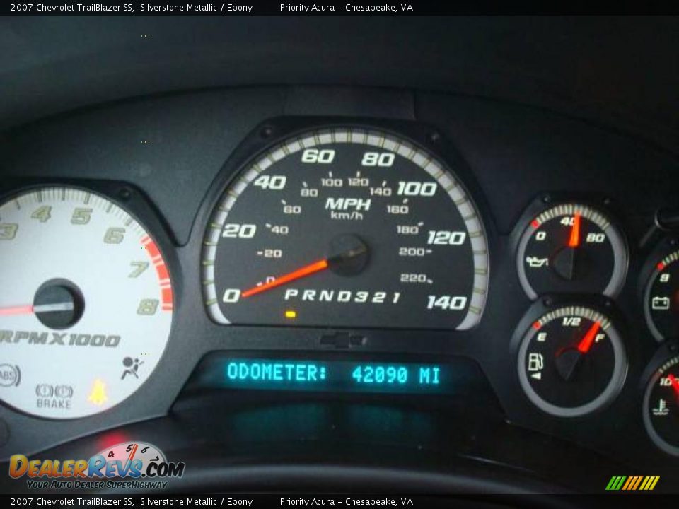 2007 Chevrolet TrailBlazer SS Silverstone Metallic / Ebony Photo #19