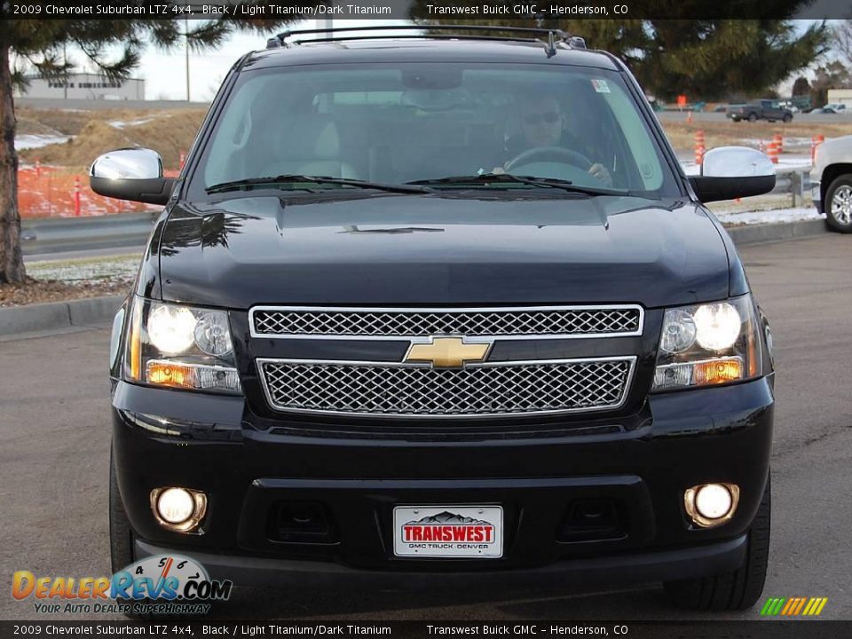 2009 Chevrolet Suburban LTZ 4x4 Black / Light Titanium/Dark Titanium Photo #2