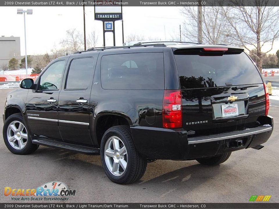 2009 Chevrolet Suburban LTZ 4x4 Black / Light Titanium/Dark Titanium Photo #5