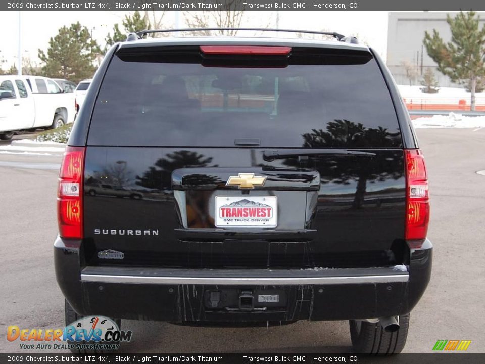 2009 Chevrolet Suburban LTZ 4x4 Black / Light Titanium/Dark Titanium Photo #6
