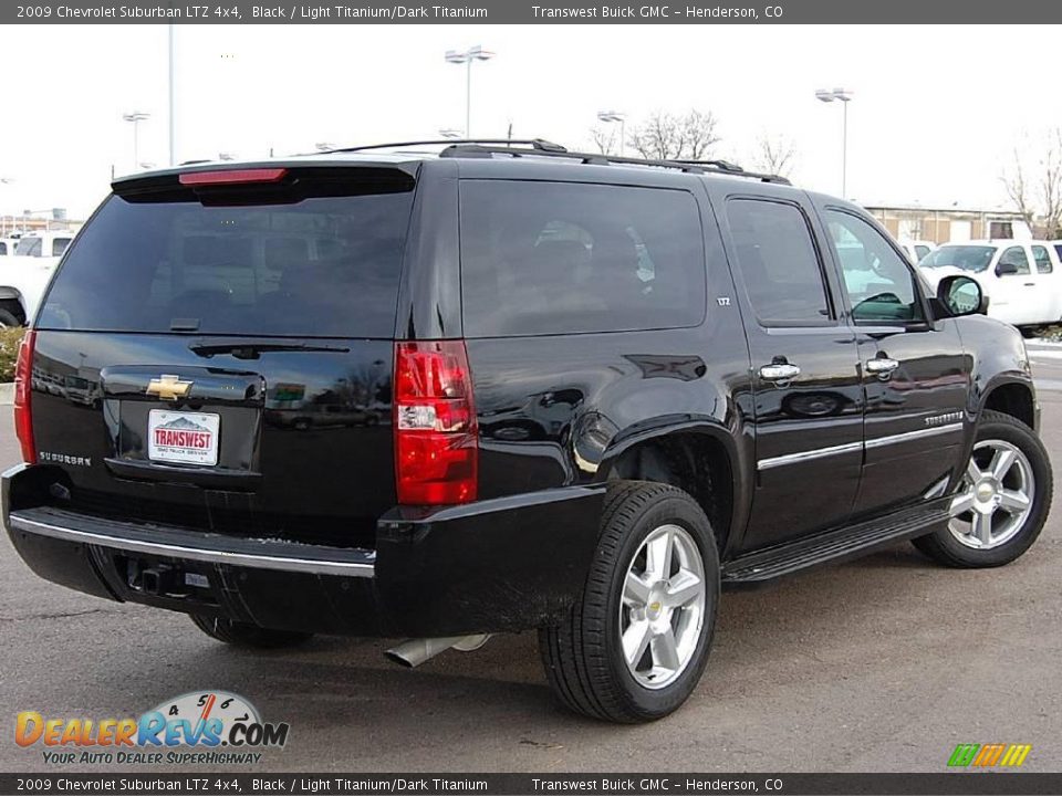 2009 Chevrolet Suburban LTZ 4x4 Black / Light Titanium/Dark Titanium Photo #7
