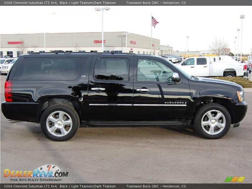 2009 Chevrolet Suburban LTZ 4x4 Black / Light Titanium/Dark Titanium Photo #8