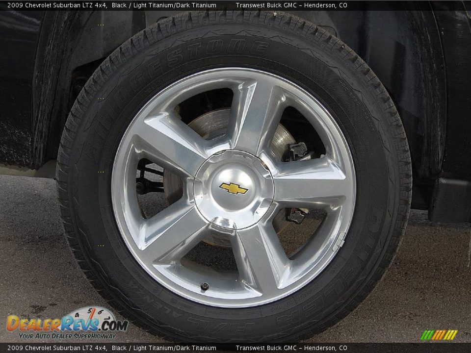 2009 Chevrolet Suburban LTZ 4x4 Black / Light Titanium/Dark Titanium Photo #9