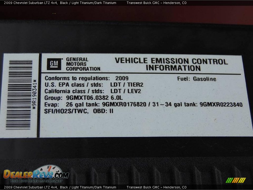 2009 Chevrolet Suburban LTZ 4x4 Black / Light Titanium/Dark Titanium Photo #12