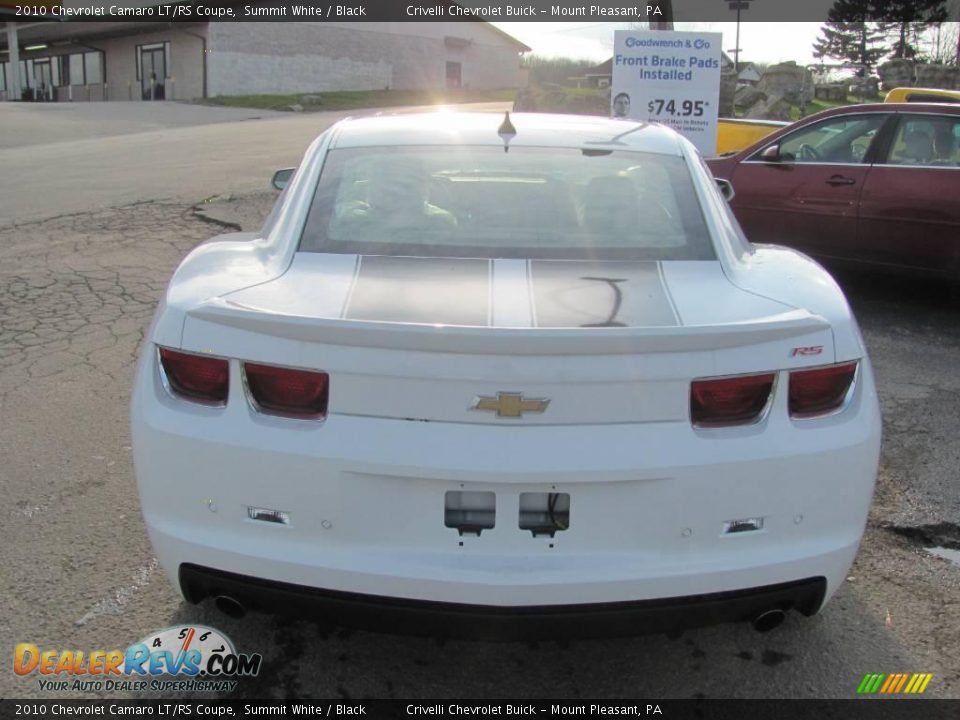 2010 Chevrolet Camaro LT/RS Coupe Summit White / Black Photo #4