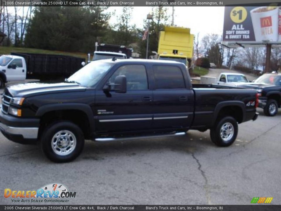 2006 Chevrolet Silverado 2500HD LT Crew Cab 4x4 Black / Dark Charcoal Photo #7