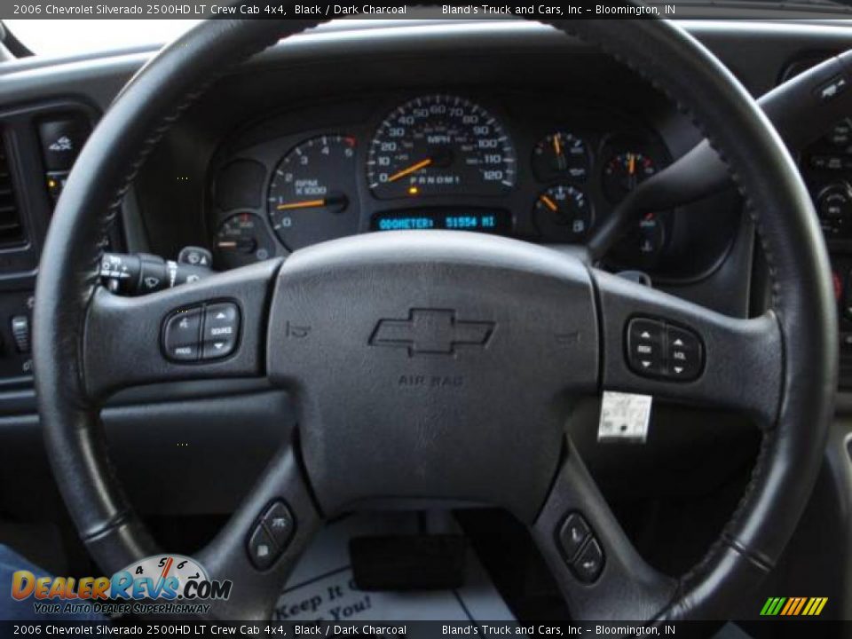 2006 Chevrolet Silverado 2500HD LT Crew Cab 4x4 Black / Dark Charcoal Photo #25