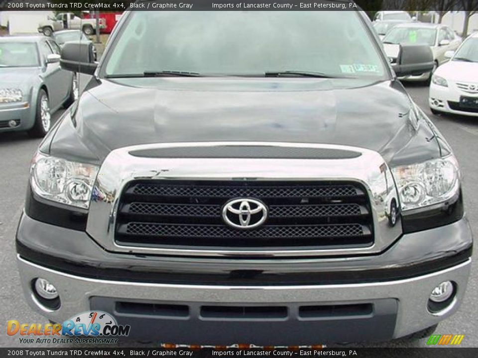 2008 Toyota Tundra TRD CrewMax 4x4 Black / Graphite Gray Photo #2