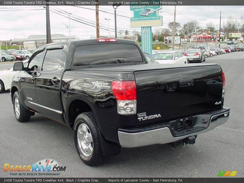 2008 Toyota Tundra TRD CrewMax 4x4 Black / Graphite Gray Photo #4