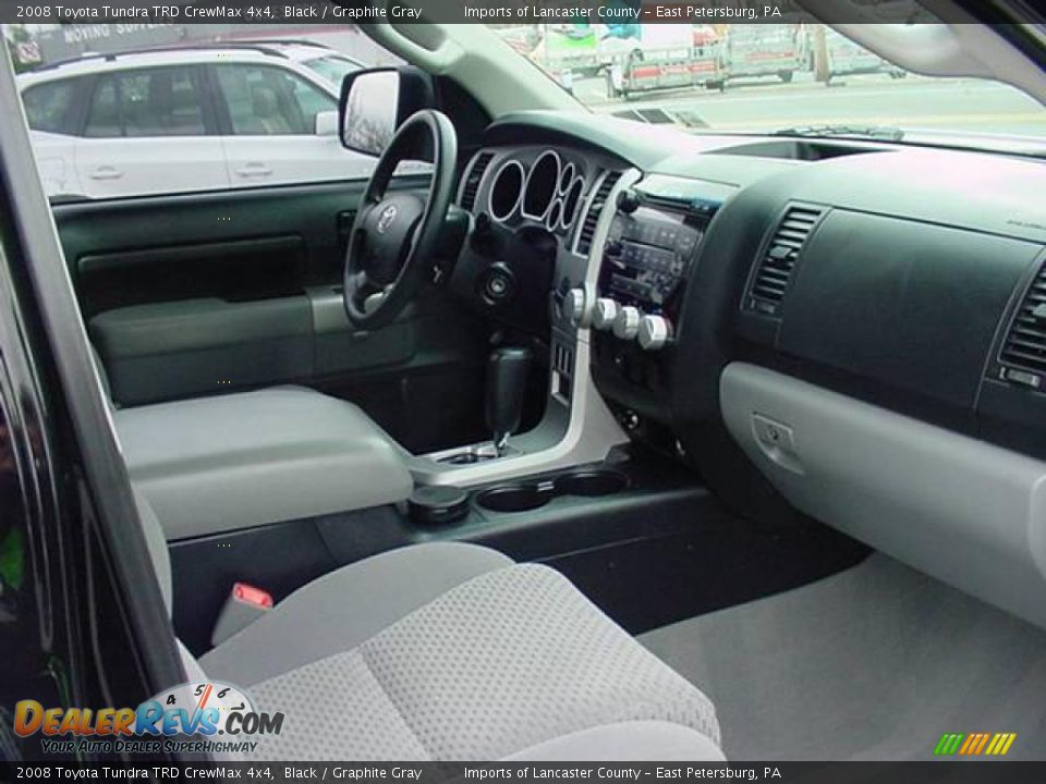 2008 Toyota Tundra TRD CrewMax 4x4 Black / Graphite Gray Photo #8
