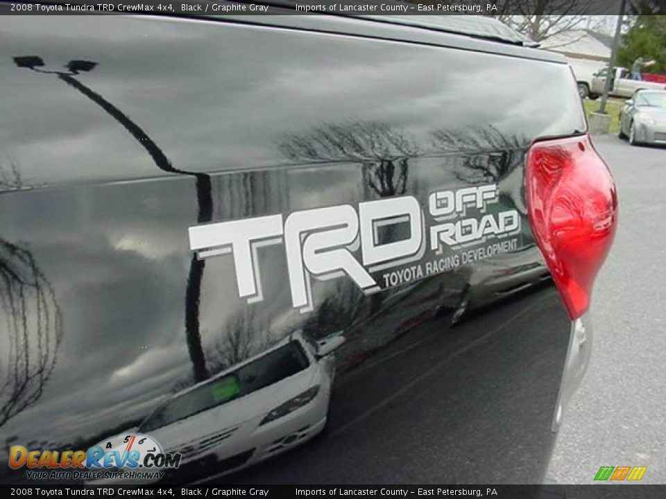 2008 Toyota Tundra TRD CrewMax 4x4 Black / Graphite Gray Photo #13