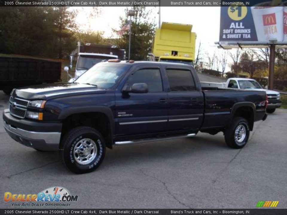 2005 Chevrolet Silverado 2500HD LT Crew Cab 4x4 Dark Blue Metallic / Dark Charcoal Photo #1