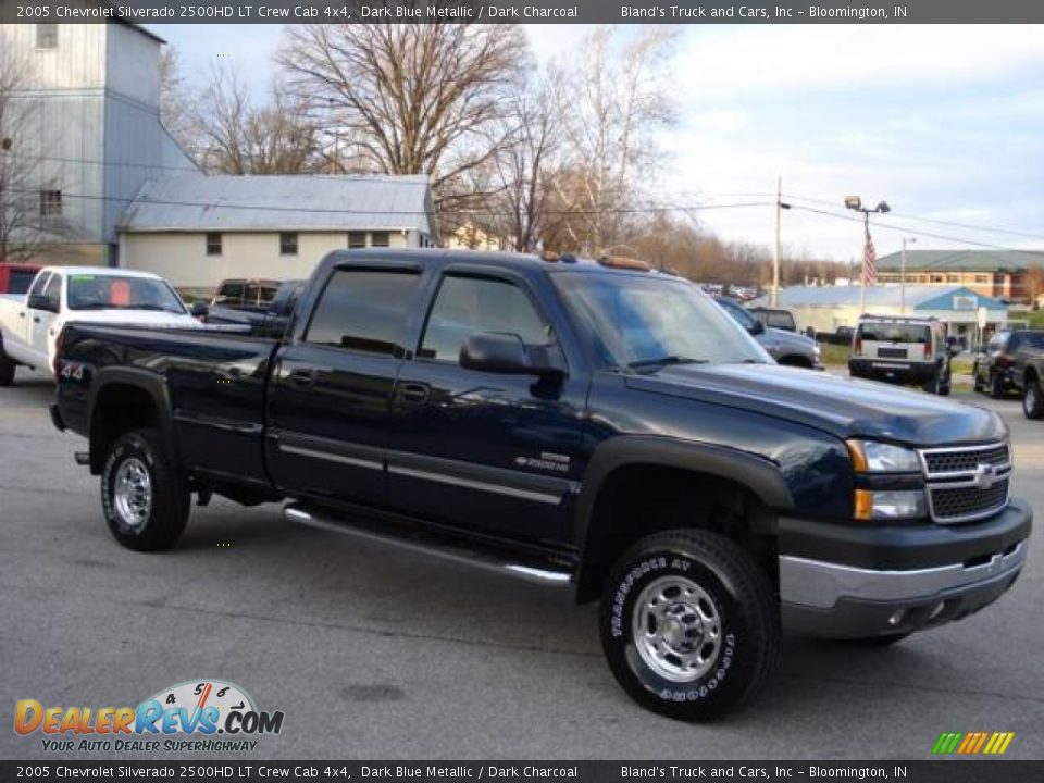 2005 Chevrolet Silverado 2500HD LT Crew Cab 4x4 Dark Blue Metallic / Dark Charcoal Photo #8