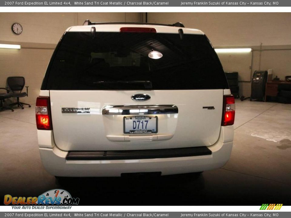 2007 Ford Expedition EL Limited 4x4 White Sand Tri Coat Metallic / Charcoal Black/Caramel Photo #5
