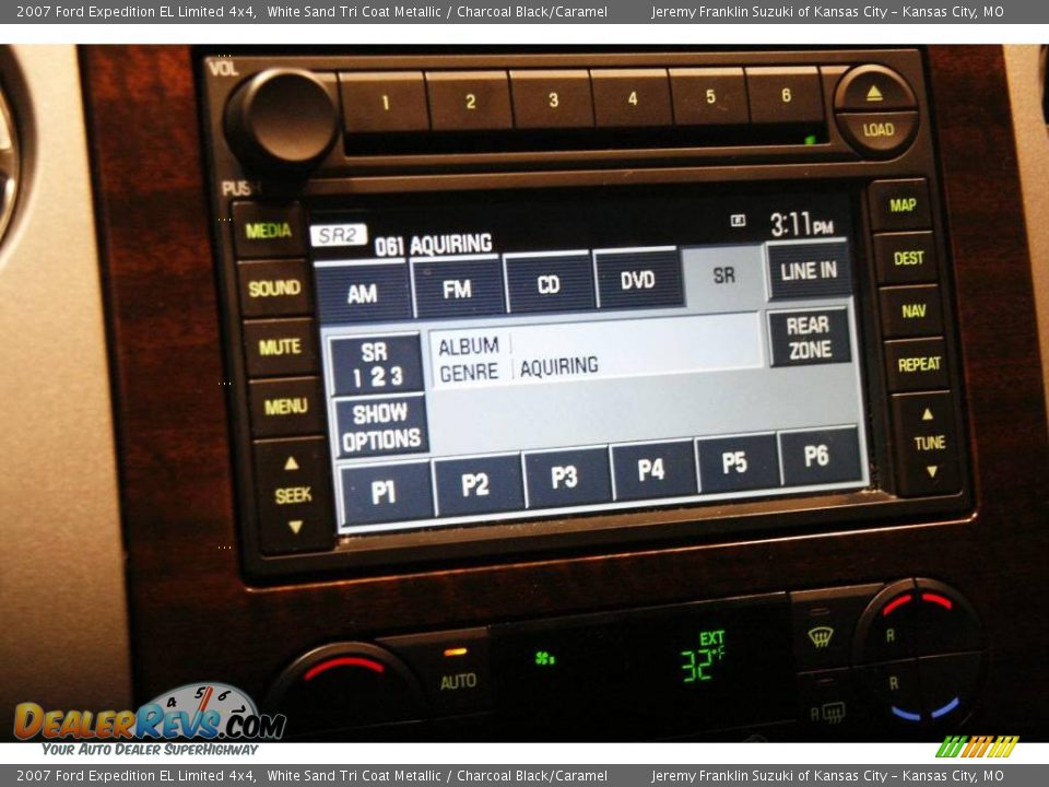 2007 Ford Expedition EL Limited 4x4 White Sand Tri Coat Metallic / Charcoal Black/Caramel Photo #17