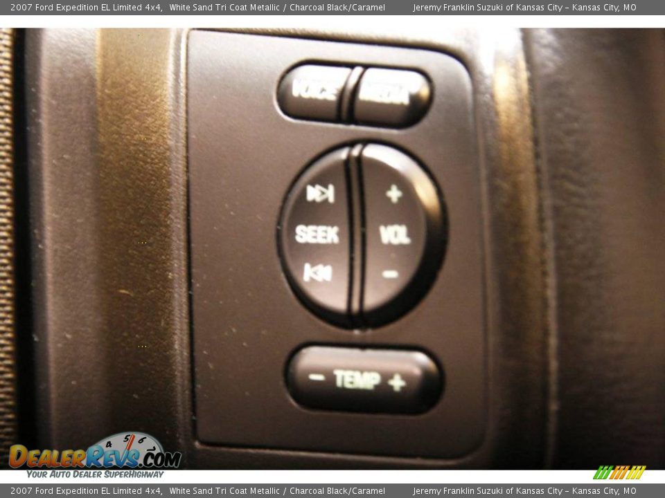 2007 Ford Expedition EL Limited 4x4 White Sand Tri Coat Metallic / Charcoal Black/Caramel Photo #18