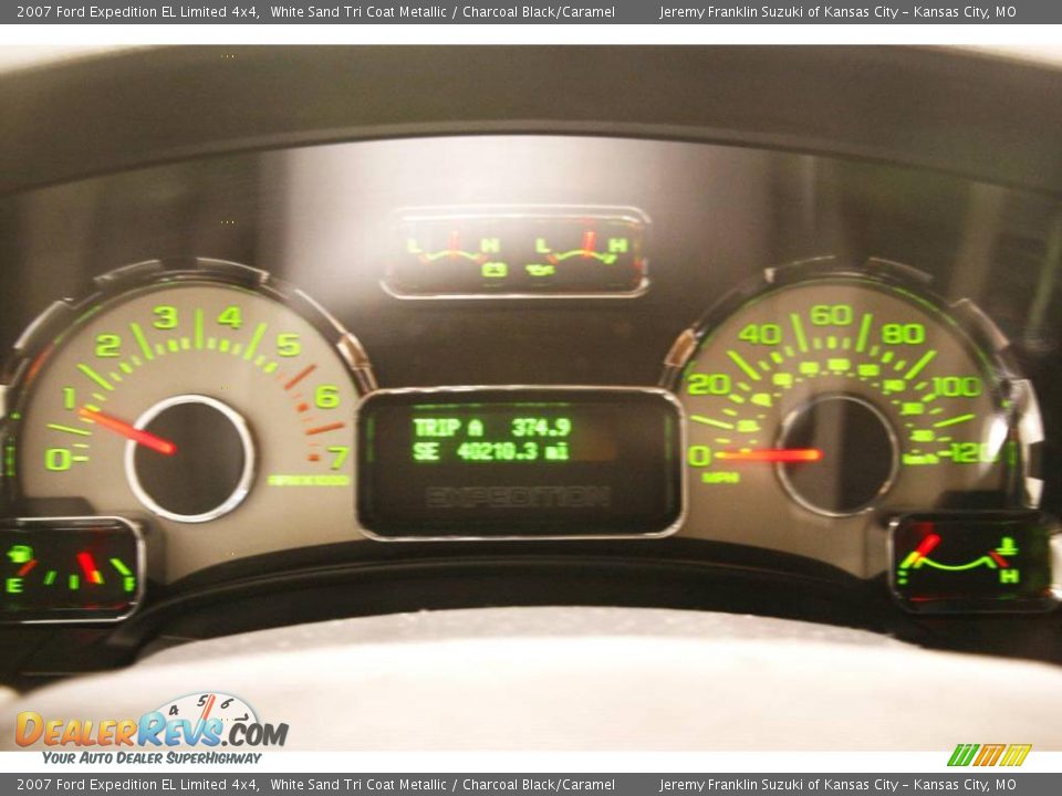 2007 Ford Expedition EL Limited 4x4 White Sand Tri Coat Metallic / Charcoal Black/Caramel Photo #20