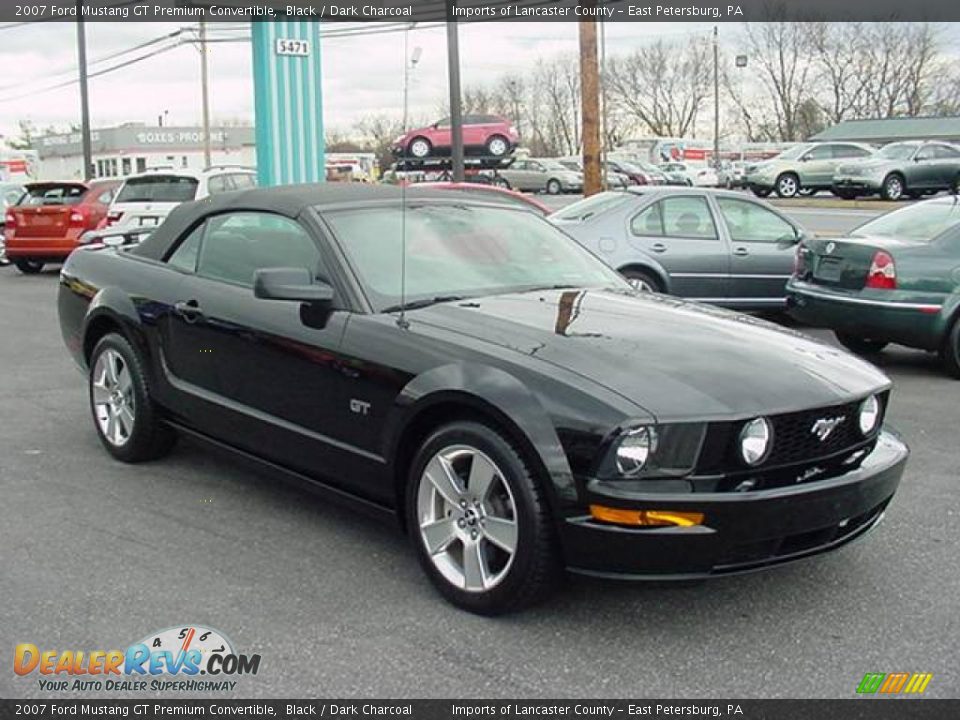2007 Ford Mustang GT Premium Convertible Black / Dark Charcoal Photo #1