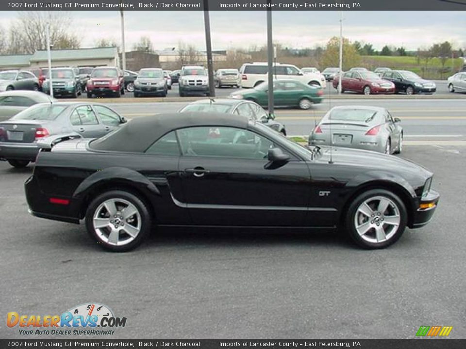 2007 Ford Mustang GT Premium Convertible Black / Dark Charcoal Photo #3